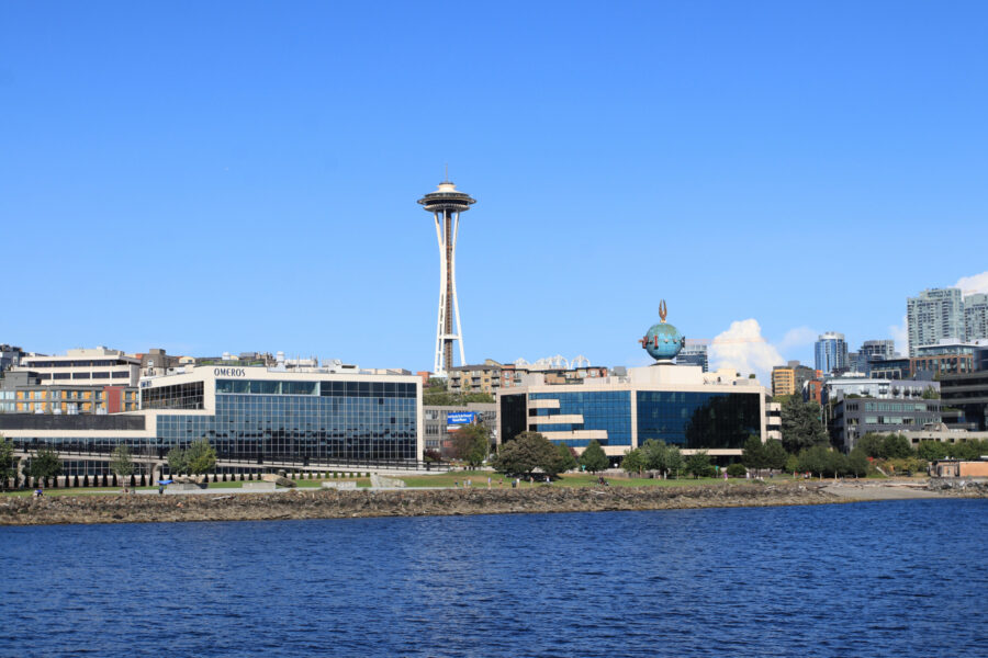Space Needle and Seattle Post-Intelligencer.