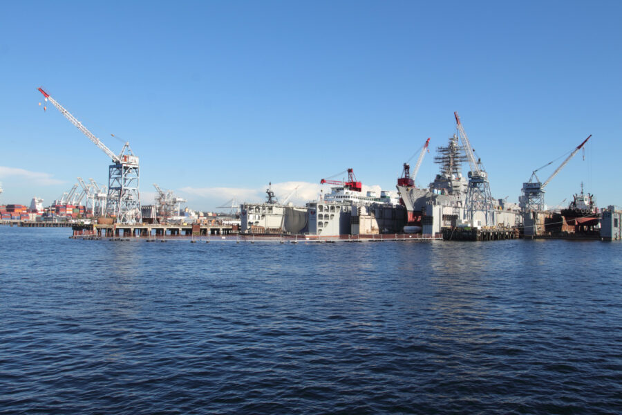 Seattle docks.