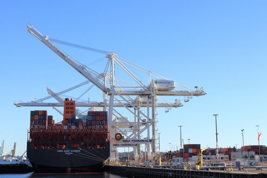 Seattle docks.