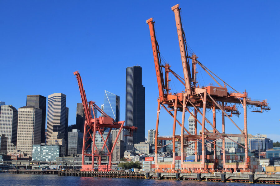 Seattle docks.