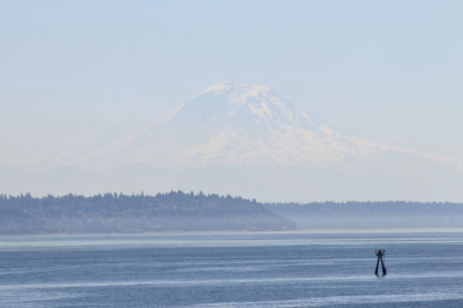 Mt. Rainier from the Bainbridge ferry.