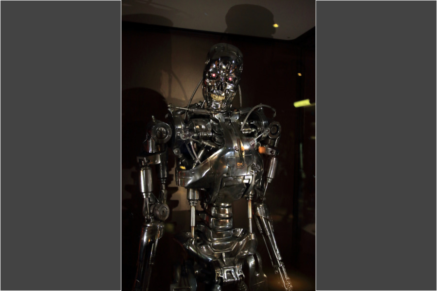 A non-Marvel exhibit (The Terminator).