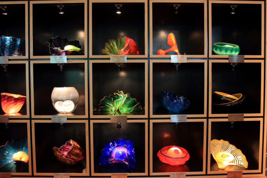Four-figures gift shop items.