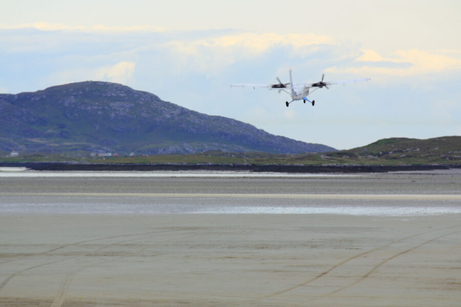 Beach takeoff