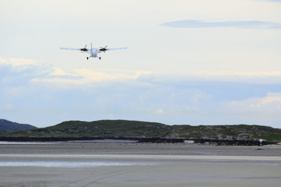 Beach takeoff