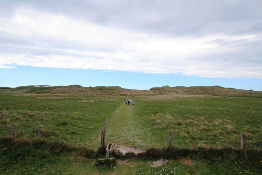 Dunes behind Barra airport