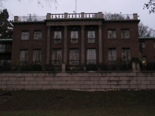 "No, the creepy mansion"