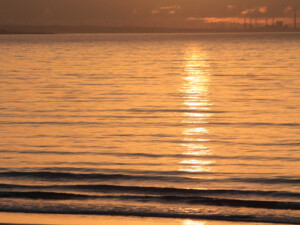 Sunrise over the shore
