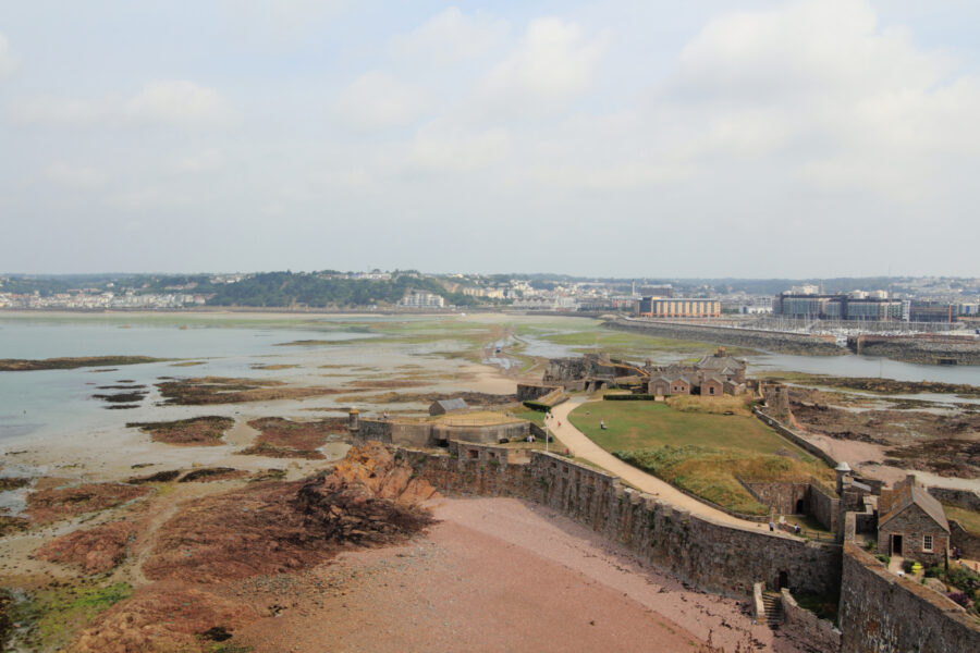 View at low tide