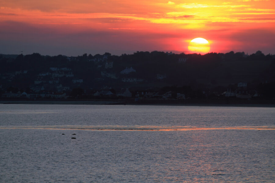 Sunset over St Aubin