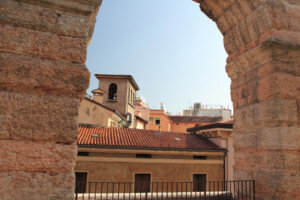 View back to hotel