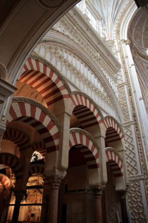 Islam meets Christianity - the Cathedral was built within the prayer hall, retaining some elements of the Mosque.